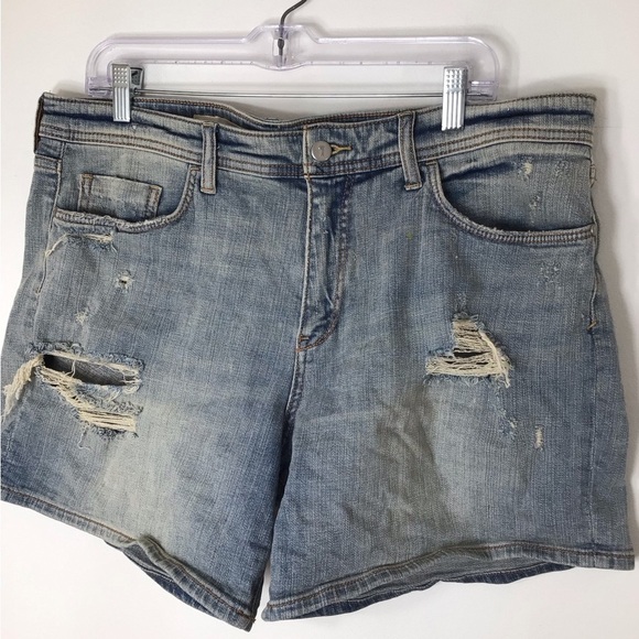 Anthropologie Pilcro & the Letterpress denim Jean shorts women 32 distressed - Picture 1 of 8